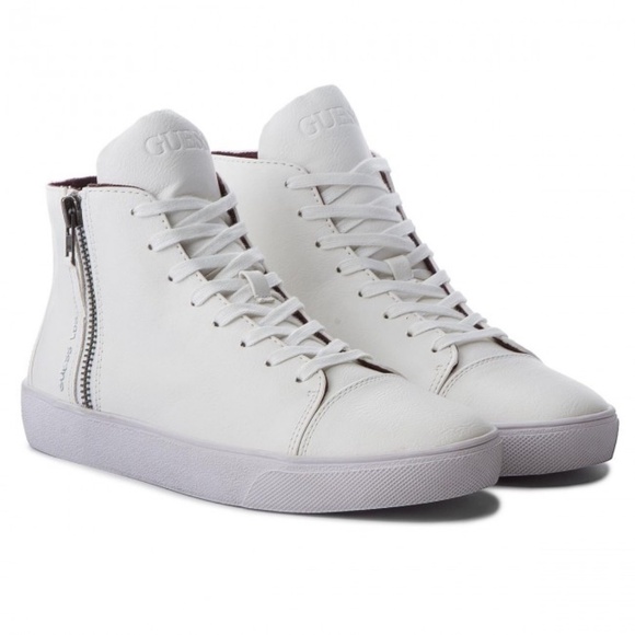 New GUESS Laurence Mid FMLAU1 ELE12 WHITE Sneakers SZ 11` - Picture 4 of 8